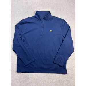 Jack Nicklaus Mens XL Navy Blue Quarter Zip Golden Bear Performance Pullover